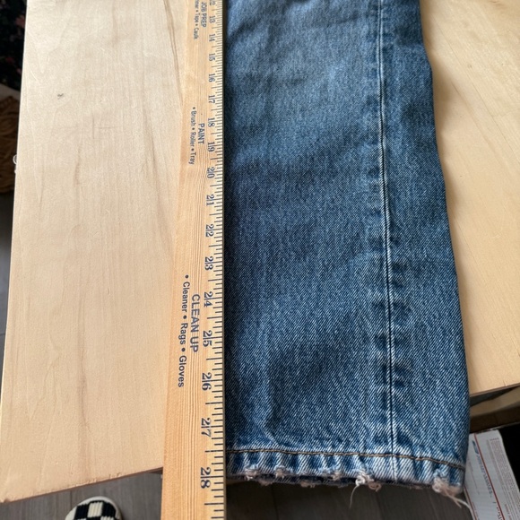 Anine Bing Medium Wash Button-Fly Distressed Sonya Jeans - Proto Wash - 27 - Picture 5 of 10